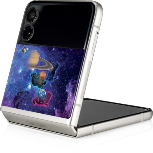 Vincent Hie Cosmic Kittens Galaxy Z Flip3 5G Skin